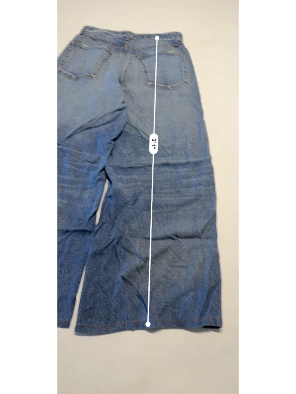 Rag & Bone Medium Wash Blue Denim Wide Leg Jeans Women's Size 27 - Picture 3 of 6